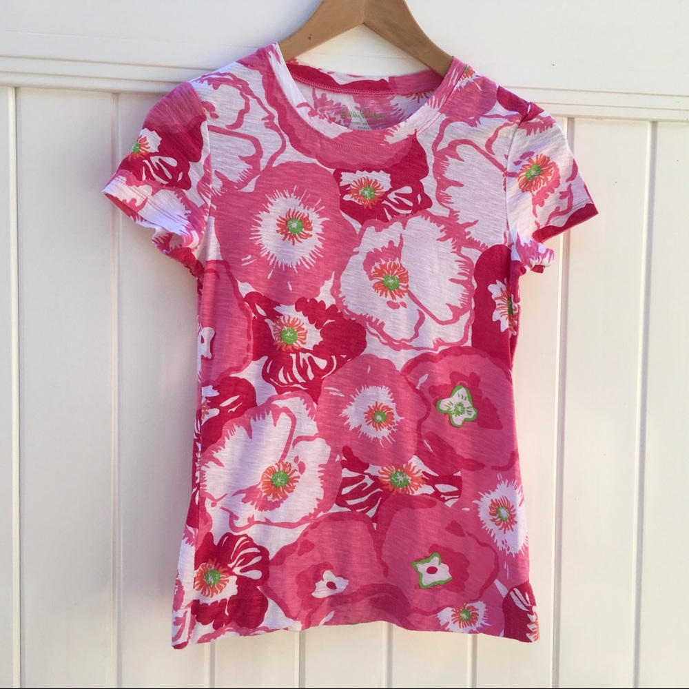 Lilly Pulitzer Pink Floral Tee